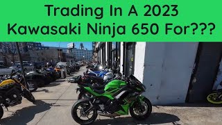 Trading In My 2023 Kawasaki Ninja 650 For A New Bike [upl. by Auria]