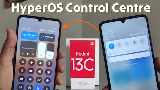 HyperOS control center for Redmi 13C Enable Now How to change new control center Redmi 13C [upl. by Roleat]