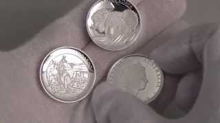 Stunning detail displayed on high relief Australian silver coins [upl. by Dat]