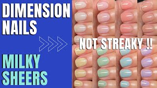 SheerJelly Nail Polish Thats NOT STREAKY  Dimension Nails  2023 [upl. by Ahc826]