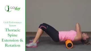 Golf Mobility Exercise  Thoracic Spine Extension and Rotation [upl. by Anaujd360]