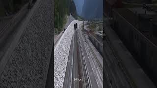 Gotthard Tunnel Switzerland shorts engineering switzerland [upl. by Tiebout774]