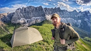 Gipfel Biwak mit neuem Zelt  🇦🇹 4 Tage Gebirgsmarsch  Teil 2 [upl. by Sirac]