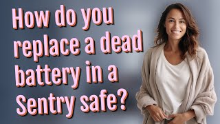 How do you replace a dead battery in a Sentry safe [upl. by Lorollas]