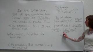 Binomial Probability Example [upl. by Ecirtnas]