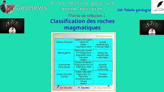 Classification des roches magmatiques part 2 [upl. by Child]