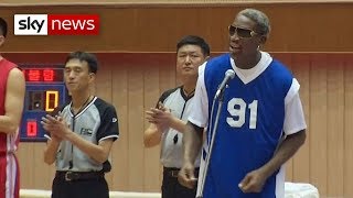 Dennis Rodman Sings Happy Birthday To BFF Kim JongUn [upl. by Hirsh]