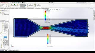 Venturimeter Flow Simulation in Solidworks for beginners [upl. by Chariot]