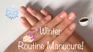 Winter Routine Manucure  Je Coupe mes Ongles❄️ [upl. by Lutero]