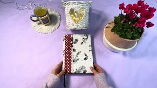 BOOK COVER  COPERTINA LIBRO in Cotone 📔🥰  TUTORIAL 🤗 [upl. by Noni]