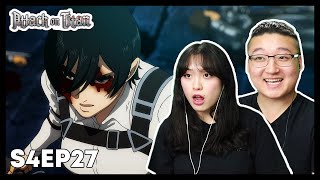 RETROSPECTIVE  Attack on Titan Couples Reaction amp Discussion Season 4 Episode 27  86 [upl. by Ziom]