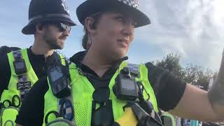 Us talking to 2 Dorset Police officers at Bournemouth Air Festival 2024 30082024 [upl. by Prent]