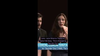 LERON LERON SINTA  Filipino Traditional Song Performed by a European Choir winningpiece [upl. by Yemerej856]