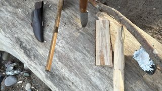 How to make a bow drill and an ember [upl. by Einttirb726]