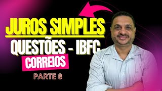 Preparese para o Concurso dos Correios Resolva Questões de Juros simples da IBFC [upl. by Winfrid]