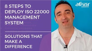 ISO 220002018  8 steps to deploy its management system [upl. by Hpesoy]