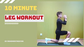 10 min Leg Workout for athletes footballers runners [upl. by Otnicaj493]