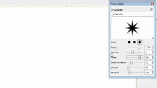 GIMP  Tutorial  Deutsch  Brush  Sterne [upl. by Adaynek]