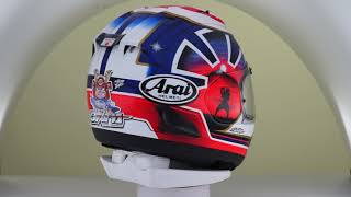 Arai RX7V Pedrosa Spirit Blue [upl. by Arramas]