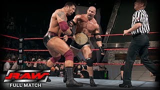 WWE  GOLDBERG VS BATISTA  FIRST AND LAST TIME EVER [upl. by Oimetra]