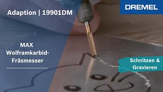 Dremel®  MAX WolframkarbidFräsmesser zum Schnitzen 9901DM [upl. by Furgeson]