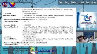 Procurement Livestream for DPWH Regional Office IVB MIMAROPA on December 4 2024 [upl. by Blondy]