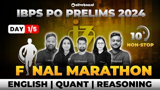 IBPS PO Final Marathon Day  15  IBPS PO Prelims Expected Questions  By Team Oliveboard [upl. by Adiene]