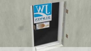 JELDWEN Flush Fin or Windowmaster EZ Frame Vinyl Window Installation [upl. by Afatsum749]