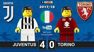 Juventus Torino 40 • Derby Serie A 23092017 highlights sintesi Juve Toro Lego Calcio 201718 [upl. by Aitercal]