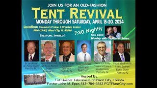 2024 Tent Revival Night Six  Pastor Mike Fredette [upl. by Mutat]