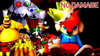 ALL BOSSES NO DAMAGE  Conkers Bad Fur Day [upl. by Labotsirhc]