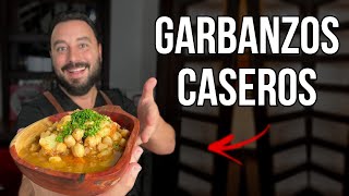 Cómo hacer los Mejores Garbanzos Caseros  Receta Rápida [upl. by Ades]