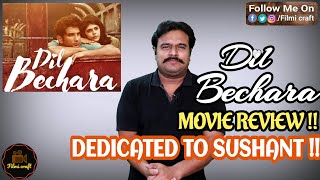 Dil Bechara 2020 Hindi Movie Review in Tamil by Filmi craft Arun  Sushant Singh  Mukesh Chhabra [upl. by Gnuhc]