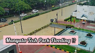 Manyata Tech Park flooded due to heavy rain ⚠️⚠️⚠️ manyatatechpark bangalore [upl. by Puklich]