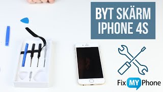 Byt Skärm Själv på iPhone 4s  Fix My Phone Laga iPhone på 30 minuter [upl. by Aynot]