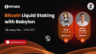 Bitcoin Liquid Staking with pSTAKE x Babylon [upl. by Asilenna]