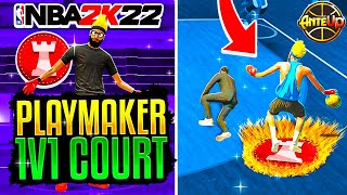 MY PLAYMAKER BUILD BROKE THE STAGE 1v1 COURT IN NBA 2K22  BEST PLAYMAKER BUILD NBA 2K22 [upl. by Dnaltroc]