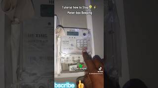 Learn how to Stop Hexing Electricity Meterbox Beeping or noisy pressing 812 Red button Code [upl. by Lesiram]