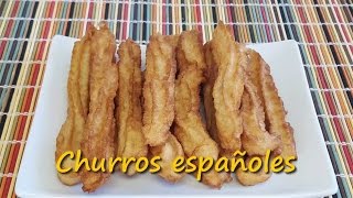 Churros Receta tradicional española [upl. by Calie]