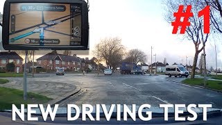 Real Example 1 of New Test Route with Sat Nav  Driving Test [upl. by Liva]