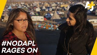 On the front lines fighting the Dakota Access Pipeline  AJ [upl. by Ainsley]