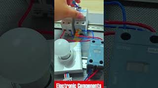 Wiring a 2P Contactor to RCCB and Light Safety and Control shots [upl. by Meesak]