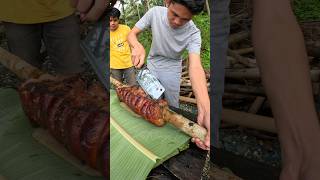 Lechon belly food buhayprobinsya [upl. by Anelrats]