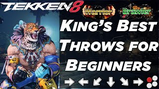 TEKKEN 8 KING GUIDE  Best Throws for New Players [upl. by Namar]