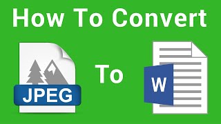 How To Convert Image To Text Using Google Docs JPEG to DOCX [upl. by Seldon611]