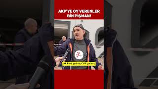 AKPye oy verenler bin pişman sokakröportajları [upl. by Aicnelev63]