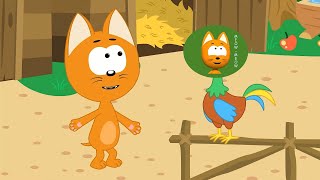 Rooster Song  Meow Meow Kitty  song for kids [upl. by Assiren]