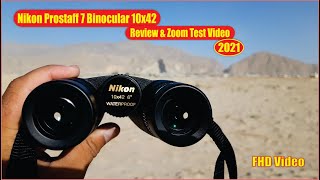 Nikon Prostaff 7 10x42 Binocular Review and Zoom Test Video 2021 [upl. by Acissey]