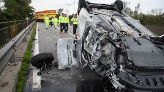 Vigevano incidente sul ponte del Ticino [upl. by Drews]