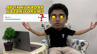 AYLIK NE KADAR KAZANIYORUM🤑 500000 ABONE ÖZEL SORUCEVAP [upl. by Tegan]